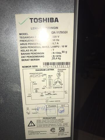 Toshiba Glacio Kulkas
