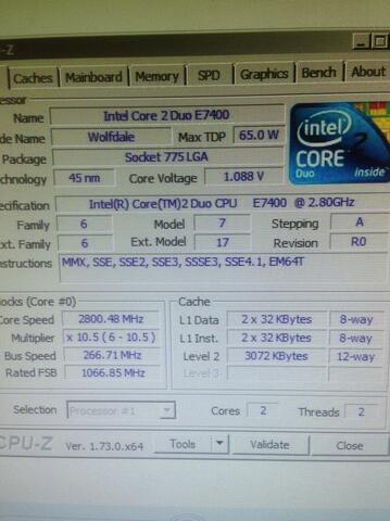 asus p5g41t-mlx lga 775+core2duo e7400