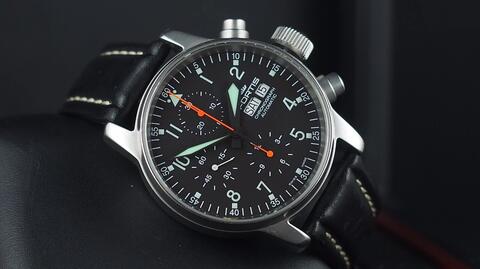 FORTIS FLIEGER PROFESSIONAL AUTOMATIC CHRONOGRAPH DAY DATE 41MM not Tag Heuer