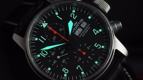 FORTIS FLIEGER PROFESSIONAL AUTOMATIC CHRONOGRAPH DAY DATE 41MM not Tag Heuer