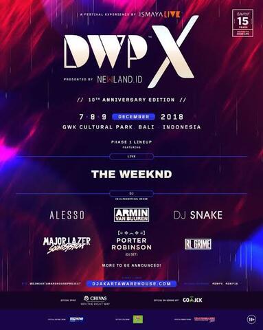 Tiket Wristband DWP X DWP-X 2018 3 DAY 3-DAYS PASS GA