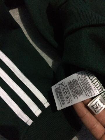 Crewneck Sweater Adidas Logo Green Army Size M dan L