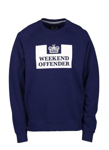 Crewneck Sweater Weekend Offender Navy Size M dan L
