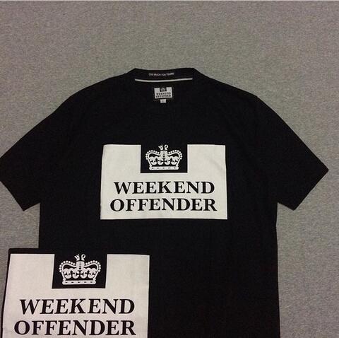 Kaos Weekend Offender Prison Black Size M dan L
