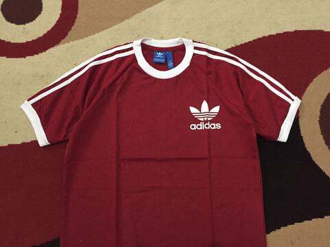 KAOS ADIDAS MAROON BEST SELLER SIZE M DAN L SUDAH LAKU BANYAKKK