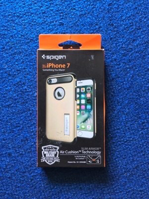 Borongan iPhone 7 Silicone Original, Spigen Slim Armor Gold, Xdoria Gel Jacket