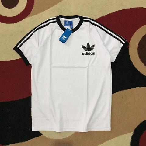 Kaos Adidas Retro CLFN White Size M dan L