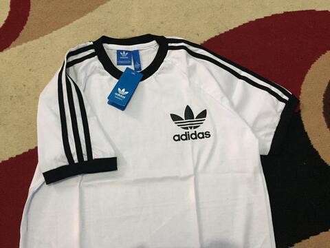 Kaos Adidas Retro CLFN White Size M dan L