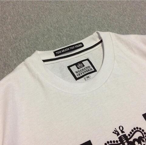 Kaos Weekend Offender Prison Putih Size M dan L
