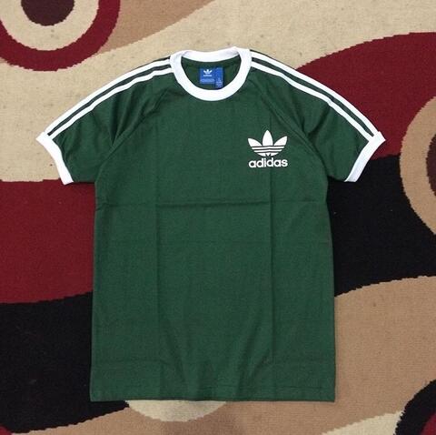 Kaos Adidas Retro CLFN Green Army Size M dan L
