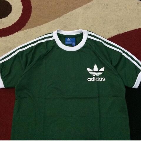 Kaos Adidas Retro CLFN Green Army Size M dan L