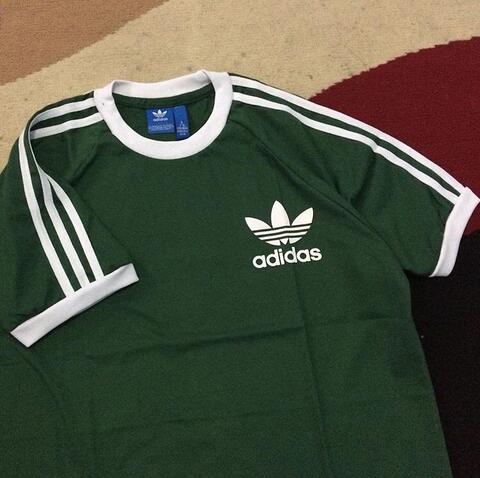 Kaos Adidas Retro CLFN Green Army Size M dan L
