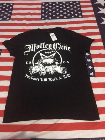 Kaos Band Motley Crue You Can’t Kill Rock & Roll T-Shirt not Vans Nike Adidas Puma
