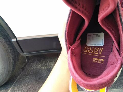 Sepatu Adidas Crazy 1 ADV Red Original 100%