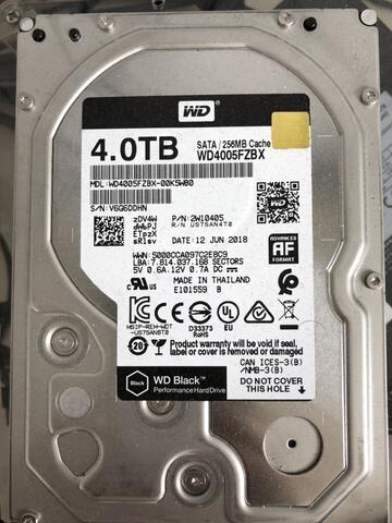 WD WESTERN DIGITAL CAVIAR BLACK 4TB 3,5” WD4005FZBX