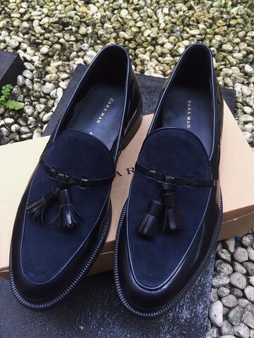 mens zara loafers