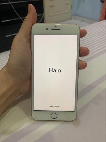 WTS Iphone 8plus 64gb rosegold full set minus bagian bawah