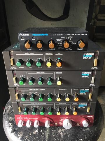 alesis nanoverb boss flanger rph 10 dan rcl 10 proel exaverb