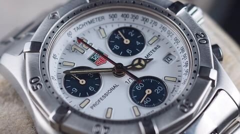 TAG HEUER PROFESSIONAL CHRONOGRAPH SS STEEL QUARTZ PANDA DIAL 39MM