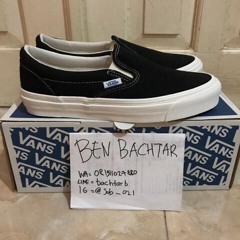 Vans Vault OG Slip On Black White