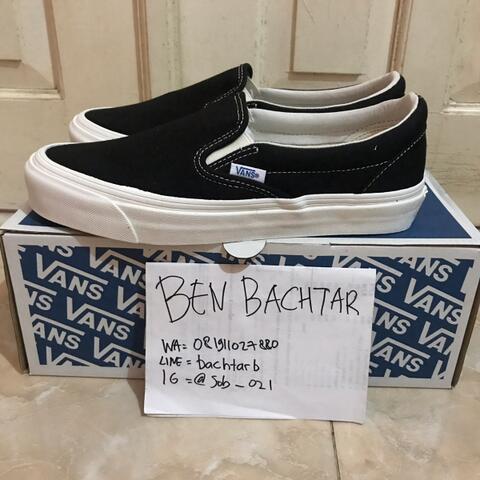 Vans Vault OG Slip On Black White