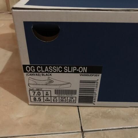 Vans Vault OG Slip On Black White