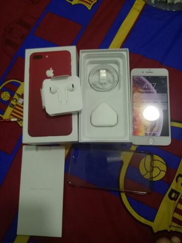 iphone 7 plus red edition fullset ex garansi inter