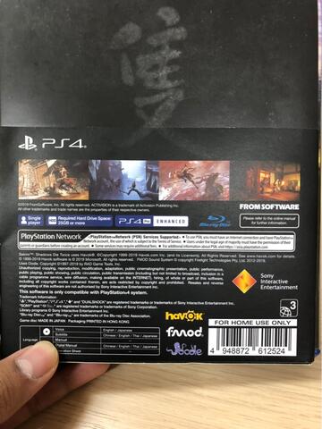 BD PS4 Sekiro shadow die twice