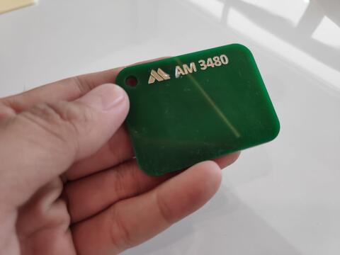 Toko acrylic lembaran Tangerang uk triplek 122x244 6mm Doff / Putih Solid