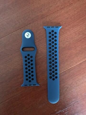 Strap apple watch nike 38mm ( apple watch 1/2/3 ) navy 2nd murah