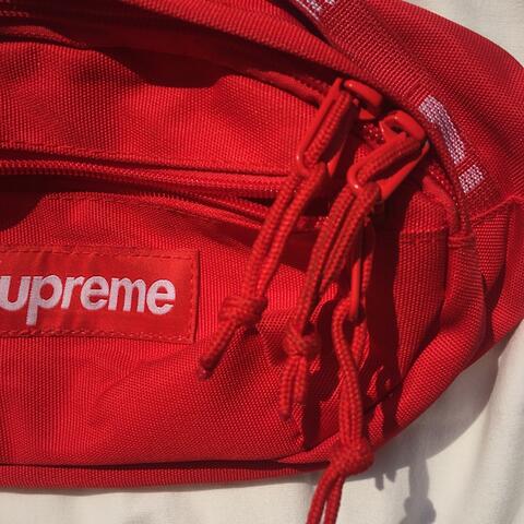 Tas Supreme Merah Waist Bag Supreme Red SS18