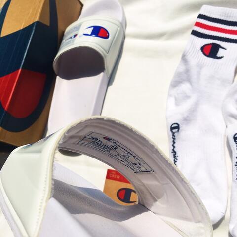 Champion Slides Rally Pro SS19 White Sendal Sandal Champion Rally Pro SS19 Putih
