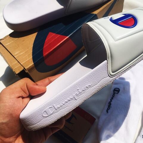 Champion Slides Rally Pro SS19 White Sendal Sandal Champion Rally Pro SS19 Putih