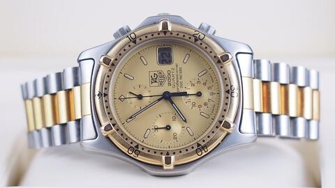 TAG HEUER 2000 PROFESSIONAL CHRONOGRAPH QUARTZ TWO TONE 39MM
