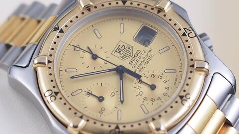 TAG HEUER 2000 PROFESSIONAL CHRONOGRAPH QUARTZ TWO TONE 39MM
