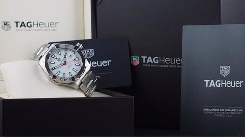 TAG HEUER AQUARACER 300M AUTOMATIC CALIBRE 5 WHITE DIAL 43MM