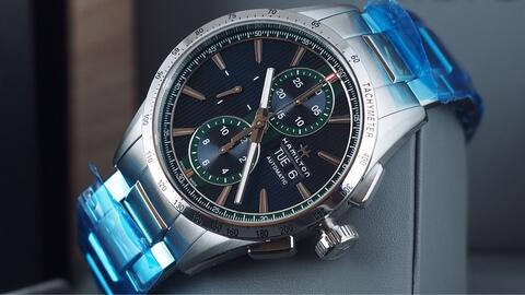 HAMILTON BROADWAY AUTOMATIC CHRONOGRAPH DAY DATE BLUE 43MM 2019