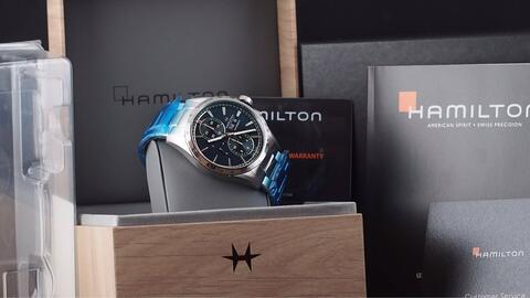 HAMILTON BROADWAY AUTOMATIC CHRONOGRAPH DAY DATE BLUE 43MM 2019