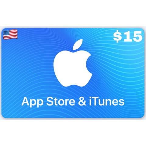 Apple App Store & iTunes Gift Card US $5 $10 $15 $20 $25 $30 $40 $50 $100 $200