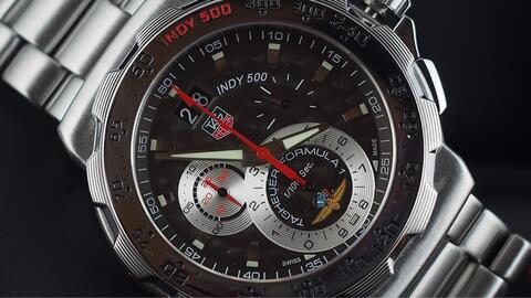 TAG HEUER FORMULA 1 INDY 500 CHRONOGRAPH QUARTZ GREY DIAL 44MM