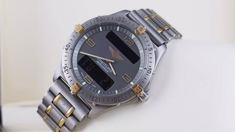 BREITLING AEROSPACE TITANIUM QUARTZ GREY DIAL 40MM