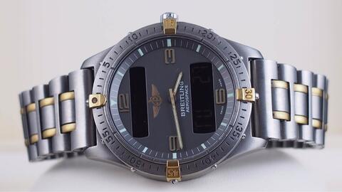BREITLING AEROSPACE TITANIUM QUARTZ GREY DIAL 40MM