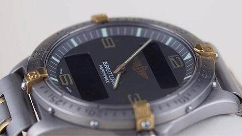 BREITLING AEROSPACE TITANIUM QUARTZ GREY DIAL 40MM