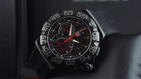 TAG HEUER FORMULA 1 CHRONOGRAPH QUARTZ GRANDE DATE BLACK 44MM