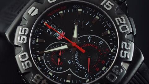 TAG HEUER FORMULA 1 CHRONOGRAPH QUARTZ GRANDE DATE BLACK 44MM