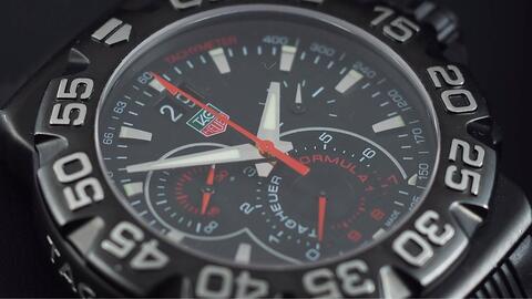 TAG HEUER FORMULA 1 CHRONOGRAPH QUARTZ GRANDE DATE BLACK 44MM