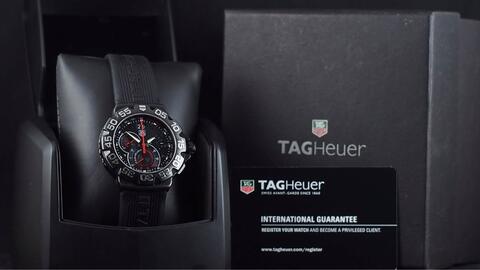 TAG HEUER FORMULA 1 CHRONOGRAPH QUARTZ GRANDE DATE BLACK 44MM