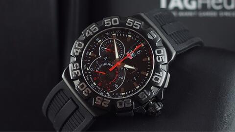 TAG HEUER FORMULA 1 CHRONOGRAPH QUARTZ GRANDE DATE BLACK PVD 44MM