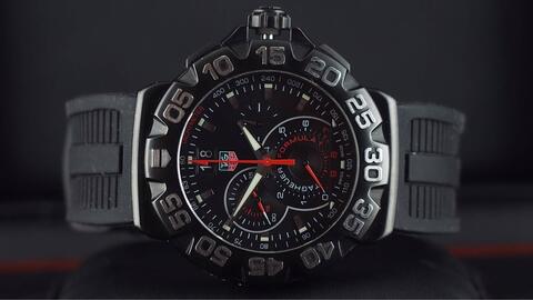 TAG HEUER FORMULA 1 CHRONOGRAPH QUARTZ GRANDE DATE BLACK PVD 44MM