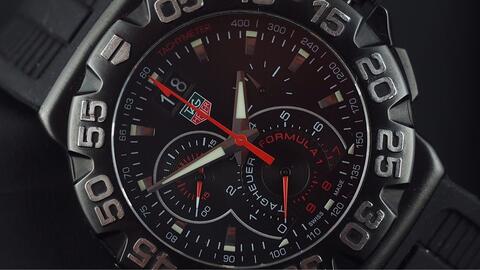 TAG HEUER FORMULA 1 CHRONOGRAPH QUARTZ GRANDE DATE BLACK PVD 44MM
